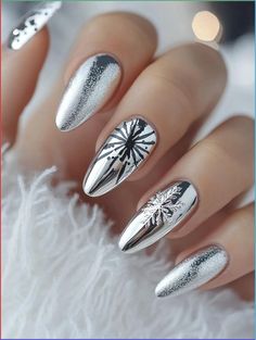 Nails Design For New Years, New Years Nails Ideas, New Years Ideas, Nails New Year, The Magic Of New Beginnings, Magic Of New Beginnings, Classy Nail Art Ideas, Negative Space Art, Nye Nails