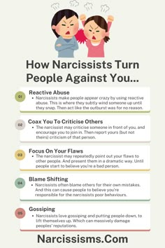 How Narcissists Turn People Against You - Narcissisms.Com Empathic People, Types Of Narcissists, Personality Disorders