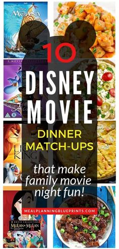 the top 10 disney movie movies that make family night fun with text overlays