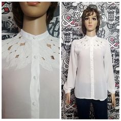 80s Victorian Clothing Victorian Blouse M Vintage Victorian style Victorian shirt White Blouse womens blouse Edwardian shirt White lace Blouse Please refer to photos for details of condition. Condition: very good vintageMeasurements:Length: 63 cm/ 24.8"Sleeve : 58 cm/22.8"Shoulder to shoulder: 37 cm/14.6"Bust: 92 cm/36.2"Waist 92 cm/36.2" size:  MnoteThe color on the pictures may vary due to monitor settings and light reflections.Ready to shipPlease do not hesitate to contact with me for any que White Collared Blouse For Fall, White Spring Blouse With Collared Neckline, White Collared Blouse For Spring, White Blouse With Collared Neckline For Spring, Chic White Shirt With Peter Pan Collar, White Peter Pan Collar Blouse For Office, White Collar Blouse For Fall, Fall White Blouse With Collar, Summer Lace Top Collared Blouse