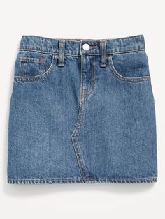 High-Waisted Jean Skirt for Girls | Old Navy High Waisted Jean Skirt, Preppy Girls, Old Navy Kids, Concert Fits, Cable Stitch, Adjustable Waistband, Girls Denim, Button Fly Jeans, Denim Mini