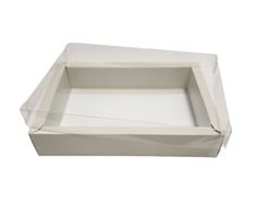 an empty white box on a white background