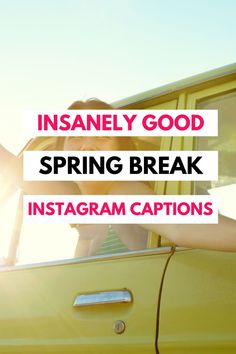 SPRING BREAK CAPTIONS Spring Break Aesthetic Outfits, Spring Break Captions, College Life Quotes, Spring Break Quotes, Break Quotes, The It Girls, Spring Break Pictures, College Spring Break, Vacation Captions