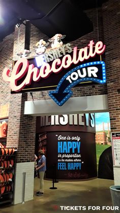 the entrance to chocolate tour at disney's hollywood studios