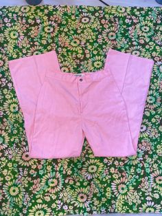 Vintage 1970s Levis for me pink pants 30 / pink Levis / high waisted jeans pants, vintage 1970s Levis flares 30" 1970s Levis for me pale pink pants Zip fly with snap button  No material stated they feel linen like in texture and are most likely a cotton blend They best fit a 30"- 30.5" waist but as stated above please go by measurements These pants are in GOOD vintage condition  There are no major flaws to note small mark on back of butt left side fold lines have been there for years- you may se Pale Pink Pants, Levis High Waisted Jeans, Levis Vintage, Pink Pants, Vintage Wear, Jeans Pants, Flare Jeans, High Waist Jeans, Women Jeans