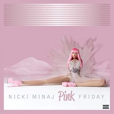 nicki mina pink friday album cover with a woman dressed as a ballerina sitting on the floor