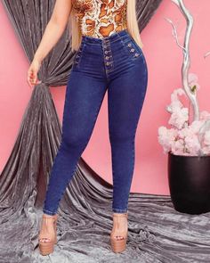 High Waist Tummy Control Stretchy Jeans Tightening Jeans, Denim Jeans Outfit, Colombian Jeans, Chic Jeans, Pants Y2k, Denim Decor, Middle Age Fashion, Denim Chic, Denim Pants Women