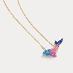 Whale Necklace from Selenichast belongs to marine life series, which includes different enamel jewelry inspired by marine organism. All of them are made from 18k gold and enamel plates. This sophisticated take on a classic ocean-inspired design will ensure you stand out from the crowd. Crafted with brass enamel, our Whale Necklace is the perfect accessory to complete your back-to-school look with a touch of elegance. Give your wardrobe an exquisite upgrade this season. Whale Necklace from Seleni Enamel Plates, Tropical Accessories, Necklace Gift Ideas, Marine Organism, Whale Necklace, Preppy Jewelry, Simple Gift Wrapping, Life Series, Wrist Jewelry