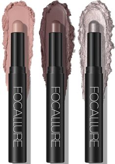 Amazon.com : FOCALLURE 3PCS Cream Eyeshadow Stick Sets,Matte and Shimmer Eye Brightener, Light to Dark Pink Pencil,Long Lasting Eye Shadow Highlighter Makeup,Rose Hangover : Beauty & Personal Care