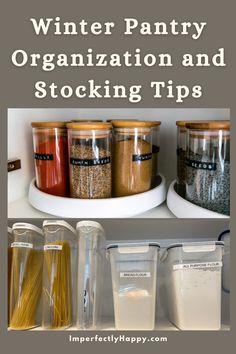 pantry organization and stocking tips