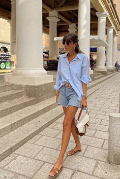 Greece Outfit, European Summer Outfits, Europe Outfits, Italy Outfits, Euro Summer, Paris Outfits, Europe Summer, Mode Inspo, Looks Chic