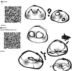 the qr code has been changed to include an image of two heads and one eye