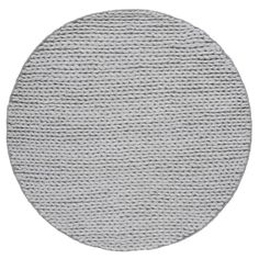 a round rug in grey on a white background