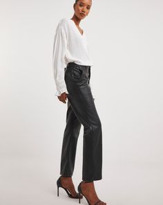 Your must have trousers for the Winter months. With a fitted waistband and button fastening for comfort, this non-stretch PU pull on trouser also has side pockets. In a soft and supple faux leather fabric, this gorgeous trouser can easily be dressed up or down and will be your go to for both style and comfort. Faux Leather Fabric, Jd Williams, Straight Leg Trousers, Winter Months, Leather Fabric, Black Faux Leather, The Winter, Must Haves, Straight Leg