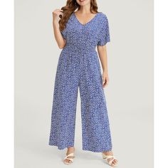 Dark Blue Bust:40.2-42.1" Waist:33.9-36" Hip:44.1-46.1" 98% Polyester 2% Spandex Zipper In Back Length:55 Inch New With Tags From A Smoke Free Home Casual Floral Print V-neck Jumpsuits And Rompers, Casual Floral Print V-neck Jumpsuit/romper, Casual Floral Print V-neck Jumpsuit, Blue Floral Print Short Sleeve Jumpsuit, Blue Floral Print Casual Jumpsuits And Rompers, Blue Printed Jumpsuit For Spring, Blue Printed V-neck Jumpsuits And Rompers, Casual Printed V-neck Jumpsuits And Rompers, Casual Blue Printed Jumpsuits And Rompers