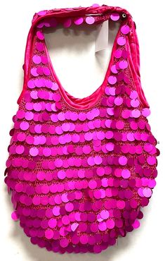 Sequin Handbags  are   hand-made, high quality, original designs, and beautiful. They are unique for evenings and special events and their designs are inspired by contemporary fashion and vintage looks. Sequin handbags are a perfect balance of aesthetics and functionality. Size: 12"x10" Large Trendy Handmade Shoulder Bag For Party, Summer Tote Bag Fashion Accessory, Trendy Hobo Shoulder Bag For Party, Trendy Hobo Bag For Party, Chic Party Hobo Tote Bag, Handmade Shoulder Bag For Party, Chic Hobo Shoulder Bag For Party, Trendy Party Hobo Bag, Trendy Tote Evening Bag For Party