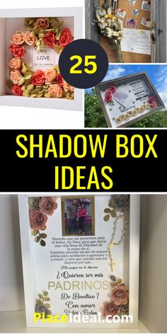 the 25 shadow box ideas are perfect for valentine's day or any special occasion