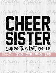 cheer sister svg cut file