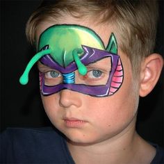 Superhero Face Painting, Ball Mask, Face Painting Halloween, Boy Face, Face Painting Designs, Kids Makeup