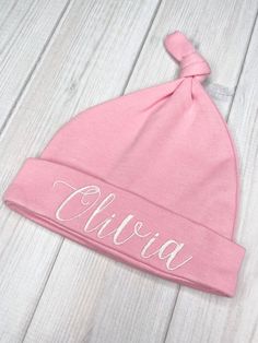 Personalized Embroidered Baby Girl Hat, Monogrammed Newborn Baby Hat, Personalized Baby Shower Gift Personalized Cotton Birthday Hat, Monogrammed Baby Quilt, Baby Knot Hat, Personalized Baby Hat, Funny Baby Gifts, Personalized Baby Quilt, Baby Name Announcement, Newborn Hospital Hats, Personalized Baby Shower Gifts