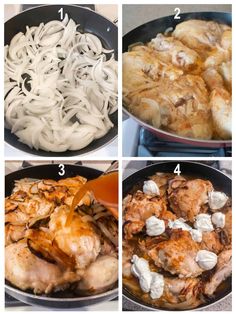 steps to make chicken and noodles in a skillet