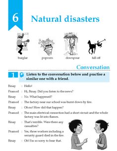 a poster with instructions on how to use natural disasserverss for children