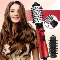 Rotating Hair Dryer, Straighten Hair, Hair Curl, Curl Hair, Hair Dryer Brush, Hair Styler, Casual Hairstyles, Hair Quality, Different Hairstyles