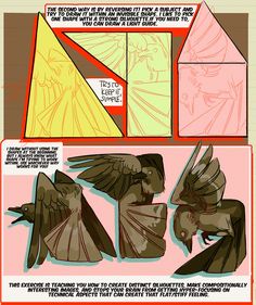 an image of a comic strip with birds flying around