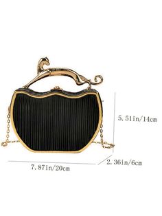 Trendy Black Evening Bag With Chain, Black Chain Bag Perfect For Gifts, Black Chain Bag As Gift, Black Chain Bag For Gift, Black Party Bags With Chain Detail, Black Party Bag With Chain Detail, Black Shoulder Bag With Gold Chain For Party, Black Clutch With Chain For Party, Black Evening Bag With Chain