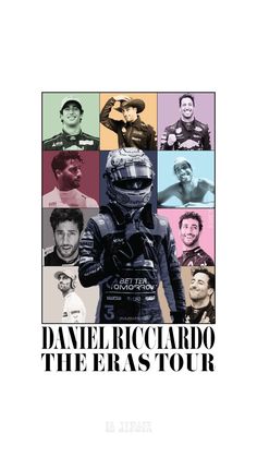 a poster with the words david eric cardo, the eras tour on it