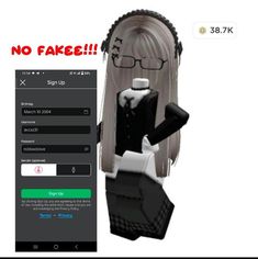 an image of a fake doll with glasses on it's head and the caption says no fake