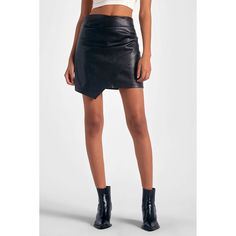 Asymmetric Faux Leather Skirt – ititaboutique Asymmetric Skirt, Bold Style, Dress Crafts, Asymmetrical Skirt, Faux Leather Skirt, Style Statement, Bold Fashion, Dress Collection, Crossover