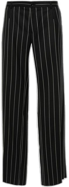 Wool Trousers, Black Wool, Fashion Branding, Dolce And Gabbana, Straight Leg, Trousers, Wool, How To Wear, Black