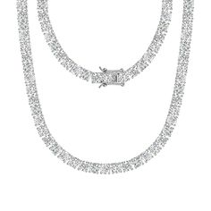 PRICES MAY VARY. Stunning chic ice-out 5A cubic zirconia tennis necklace.We use brass with plating for 5 layers, lead free and nickle free, so it won't make your skin have allergic reactiong and color won't fading for 3-5 years. It makes each tennis chain sparkle from every angle. Metal: Rhodium plated brass, Stone: 5A cubic zirconia - available in 3/4/5/6mm, which are all D-E color, VVS clarity, shining like real diamonds. Chain Length available in 16"/18"/20"/22"/24", perfect for daily wearing Figaro Chain Necklace, Chain For Men, Cz Rings Engagement, Tennis Chain, Cubic Zirconia Necklace, Gold Long Necklace, Tennis Necklace, Gold Necklace Women, Keep Jewelry