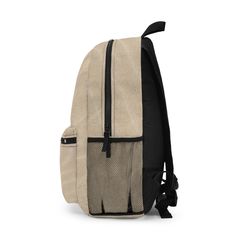 My True Vine's Classic Backpack features a traditional shape with adjustable shoulder straps. It is made of a high-quality, lightweight polyester fabric that is durable and water-resistant. This backpack is very well organized. It includes a main zippered compartment with a sleeve inside for your laptop or tablet, a separate front zippered pocket, and an exterior water bottle pocket. Of course, the back and straps are padded for comfort and breathability. Perfect for all day, every day! Care Instructions: Pre-treat visible stains with an appropriate stain remover. Using a mixture of warm water and laundry detergent, clean the backpack using a terry washcloth or soft bristle brush. Air dry only. One size Length, in 11.81 Width, in 5.12 Height , in 18.11 Image by [leungchopan / Shutterstock] Back To School Nylon Backpack With Zipper, Nylon Softback Backpack With Adjustable Straps, Beige Nylon Bag For Back To School, Student Nylon Backpack With Zipper Closure, School Nylon Backpack With Adjustable Strap, Back To School Nylon Backpack With Adjustable Straps, School Backpack With Adjustable Straps In Nylon, School Backpack With Adjustable Nylon Straps, Casual Nylon Softback Backpack