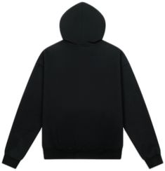 Black Relaxed Fit Cozy Hoodie, Solid French Terry Hoodie For Streetwear, Oversized Black French Terry Hoodie, Cozy Streetwear Sweatshirt With Double-lined Hood, Cozy Black Cotton Hoodie, French Terry Outerwear With Drawstring Hood For Streetwear, Cozy Black Cotton Sweats, Black Hoodie With Ribbed Cuffs In French Terry, Winter Streetwear Sweats In French Terry