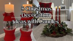 Tree Crafts, Dollar Tree Crafts, Dollar Tree, Candles, Christmas