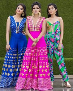 Papa Dont Preach Jumpsuit, Sharara Jumpsuit, Bridesmaids Shoot, Haldi Dresses, Suits Pattern, Mehendi Dress, Mehndi Function, Unique Wardrobe