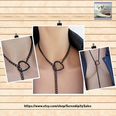 Hurry! Limited stock available. Black Heart Slip Chain ~ Sturdy Stainless Steel Curb Chain ~ Alternative Jewelry Punk Y2k Goth, exclusively priced at $15.00 Don't miss out!
#StainlessNecklace #CurbChainNecklace #StainlessSteel #CubanChainWomen #CubanLinkChain #ChokerSlipChain #AdjustableNecklace #SlipChainNecklace #RainbowCubanChain #CollarCurbChain Black Heart-shaped Chain Jewelry, Black Metal Chain Necklace As Gift, Black Metal Chain Necklace For Gift, Gift Black Metal Chain Necklace, Black Chain Necklace For Valentine's Day, Black Heart-shaped Metal Chain Necklace, Black Valentine's Day Necklace, Valentine's Day Black Chain Necklace, Black Necklace With Adjustable Chain For Valentine's Day