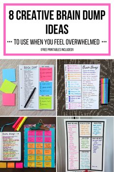 8 Easy Brain Dump Ideas – Let's Live and Learn Teachers Ideas For Classroom, Creative Office Organization, Work List Organization, Organization To Do List Ideas, Cute Planner Ideas For School, To Do List Prioritize, Prioritize To Do List, Project Flow Chart Ideas, Organized List Ideas