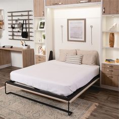 hafele-vertical-queen-wall-bed-kit Foldaway Bed, Guest Beds, Bed Mechanism, Murphy Bed Kits, Space Saving Furniture Bedroom, Space Saving Bedroom, Bed Lifts, Bed Hardware, Space Saving Beds