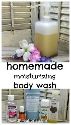 Body Wash Diy, Homemade Moisturizer, Body Scrub Recipe, Face Scrub Homemade, Diy Body Scrub