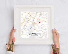 Love Map Printable, Long Distance Relationship Map, Long Distance Family Gift, Couples Gift, Two Locations Love Map, Valentine's Gift #16 Long Distance Family Gifts, Relationship Map, Long Distance Family, Love Map, Map Wedding, Map Printable, Galaxies Stars, Star Map