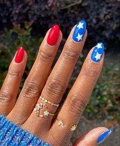 4tg Of July Nails Acrylics, Forth Of July Nails, Uk Party, Firework Nails, Fourth Of July Nails