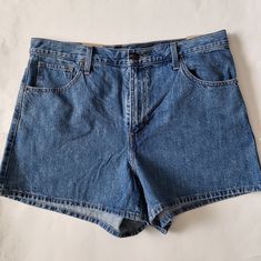 Size 16w - 38 " Waist, 13" Front Rise, 4.5" Inseam. Size 20w - 42" Waist, 13" Front Rise, 5" Inseam I Do Have Bundle Discount, Other Than That All Prices Firm Levi's High Waist Vintage Shorts, Levi's Vintage High Rise Shorts, Vintage Levi's High Rise Shorts, Levi's Short Leg Denim Blue Bottoms, Levi's Denim Blue Short Leg Bottoms, Levi's Relaxed Fit Medium Wash Jean Shorts, Vintage Levi's Short Bottoms, Levi's Cotton Jean Shorts In Medium Wash, Levi's Blue Denim Shorts