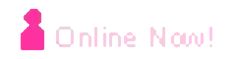 the word online now written in pink on a white background with an image of a bottle