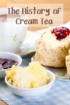 the history of cream tea is shown here