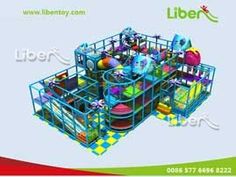 the children's indoor play area is designed to look like it has been built into an