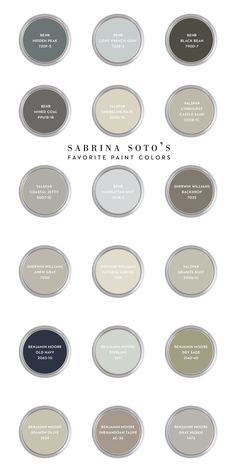 the different shades of paint that are used in this painting project, including grays and browns