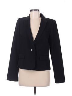 Tommy Hilfiger Blazer Size: 8 Jackets & Outerwear - used. 77% POLYESTER, 18% RAYON, 5% SPANDEX | Tommy Hilfiger Blazer Jacket: Black Jackets & Outerwear - Size 8 Tomy Hilfiger, Black Jackets, Black Blazer, Black Blazers, Black Jacket, Outerwear Jackets, Blazer Jacket, Tommy Hilfiger, Women Handbags